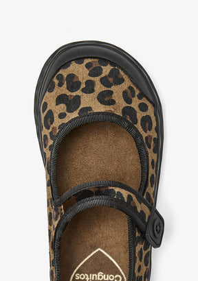 Mary Jane barefoot leopardate