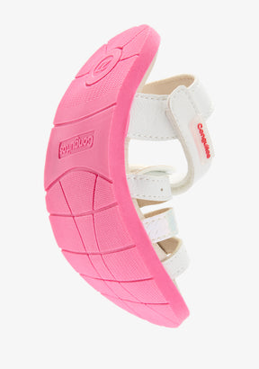 White Pink Barefoot Goflex Sandals