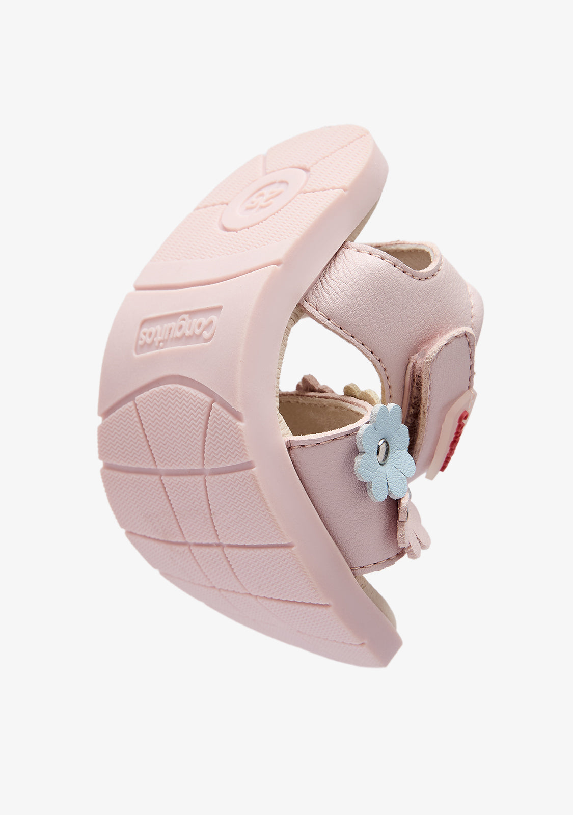 Pink Flower Barefoot Goflex Sandals