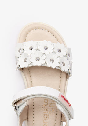 Sandali Goflex Barefoot con fiori bianchi