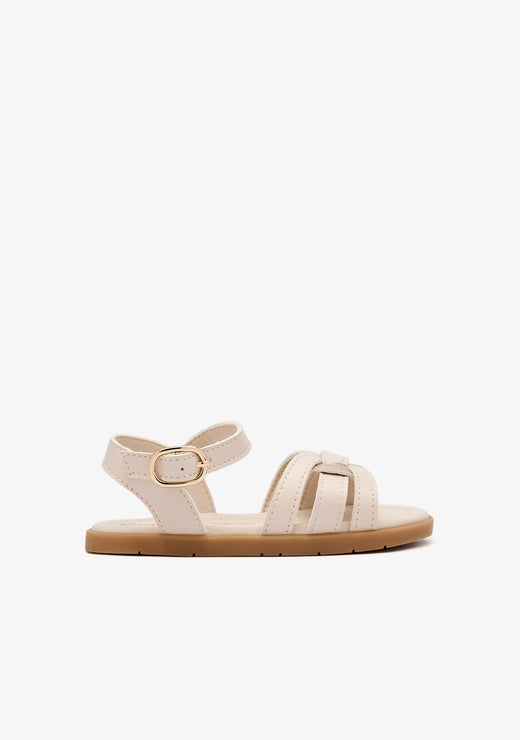 Beige Knot Barefoot Goflex Sandals