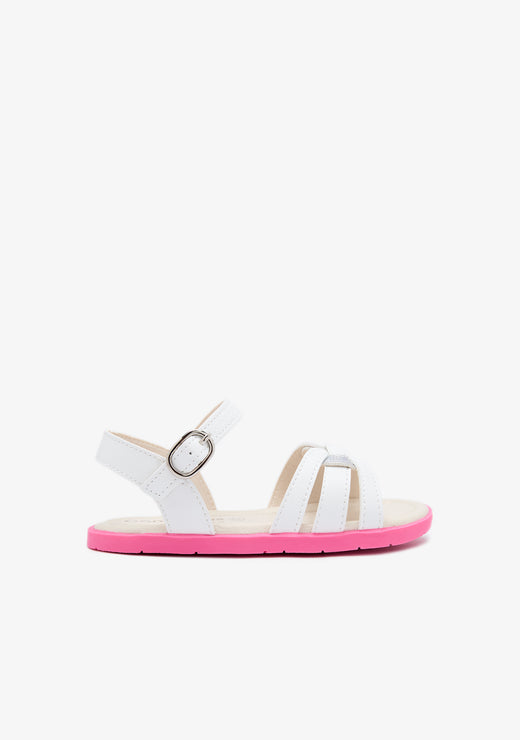 White Knot Barefoot Goflex Sandals