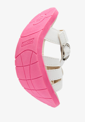 White Knot Barefoot Goflex Sandals