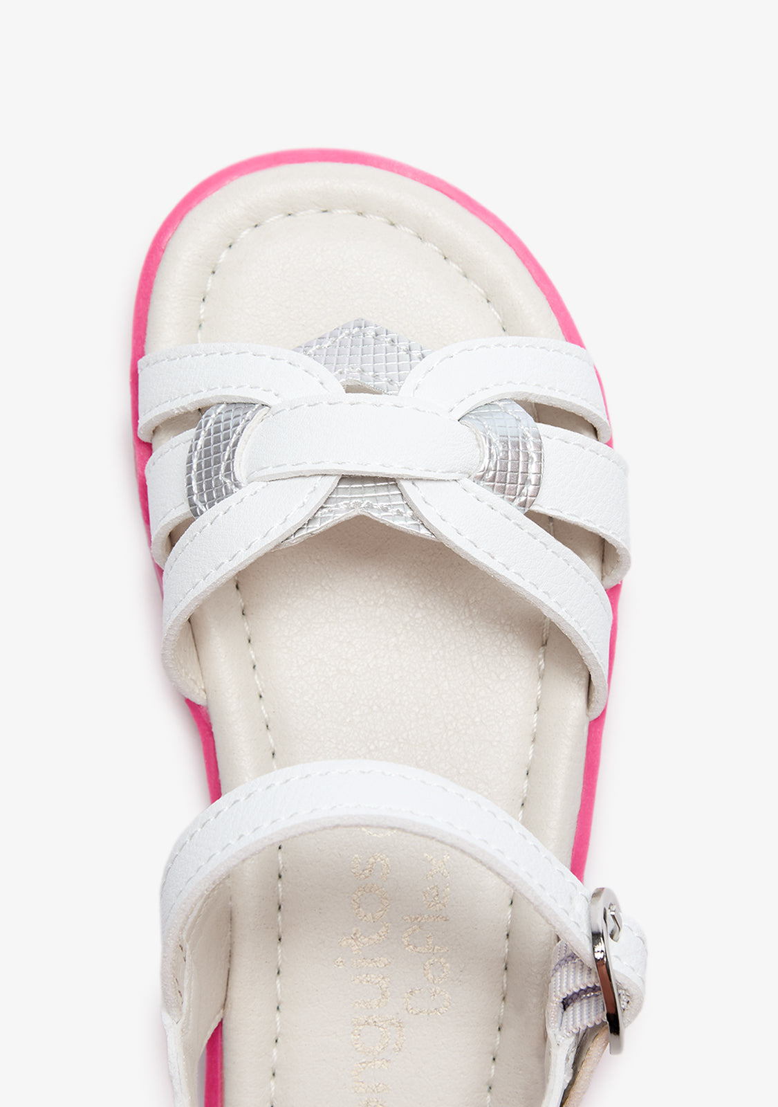White Knot Barefoot Goflex Sandals