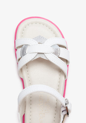 White Knot Barefoot Goflex Sandals