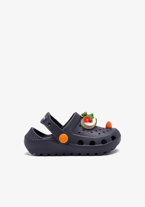 Navy Dino Light Clog