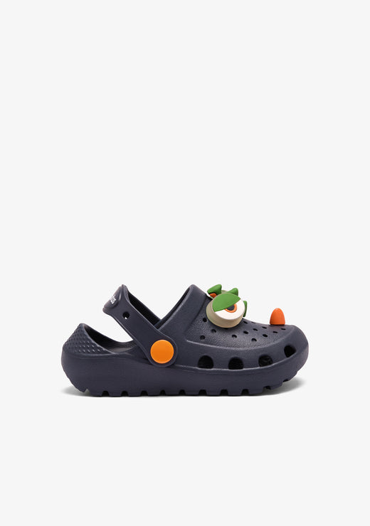 Navy Dino Light Clog