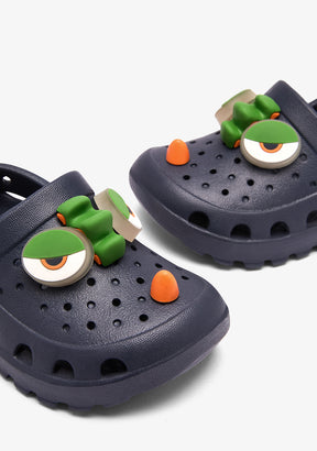 Navy Dino Light Clog