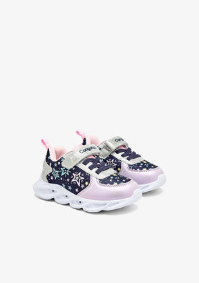 Sneakers Light Print Stars Navy
