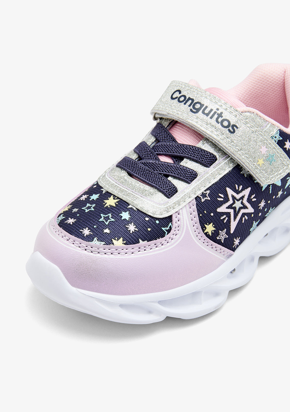Sneakers Light Print Stars Navy