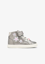 CONGUITOS ZAPATOS / SNEAKERS / BASKET Pewter Barefoot High-Top Sneakers with Stars