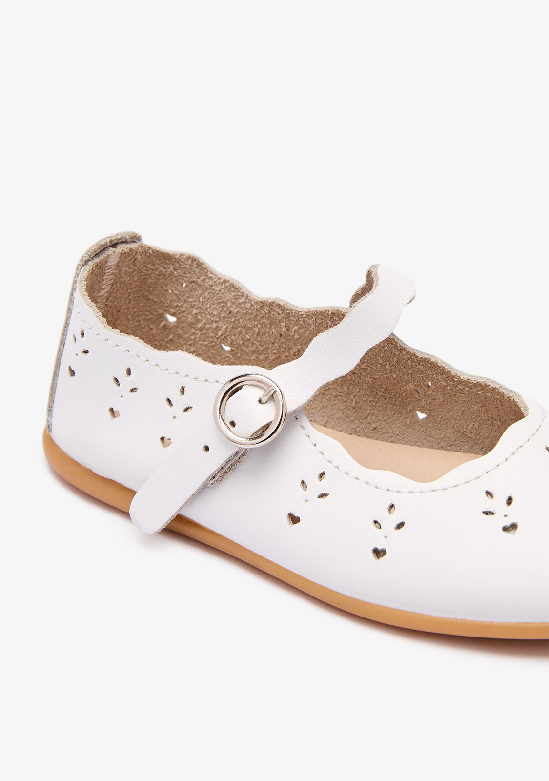 Bailarinas Blancas Lavables con Flores