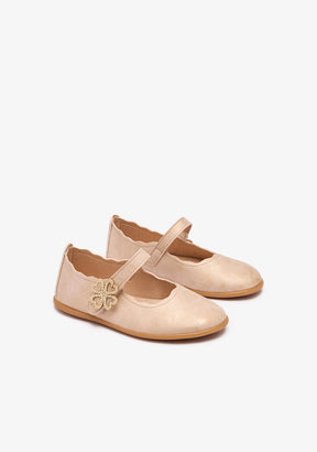 Bailarina Corazones Brillo Dorado