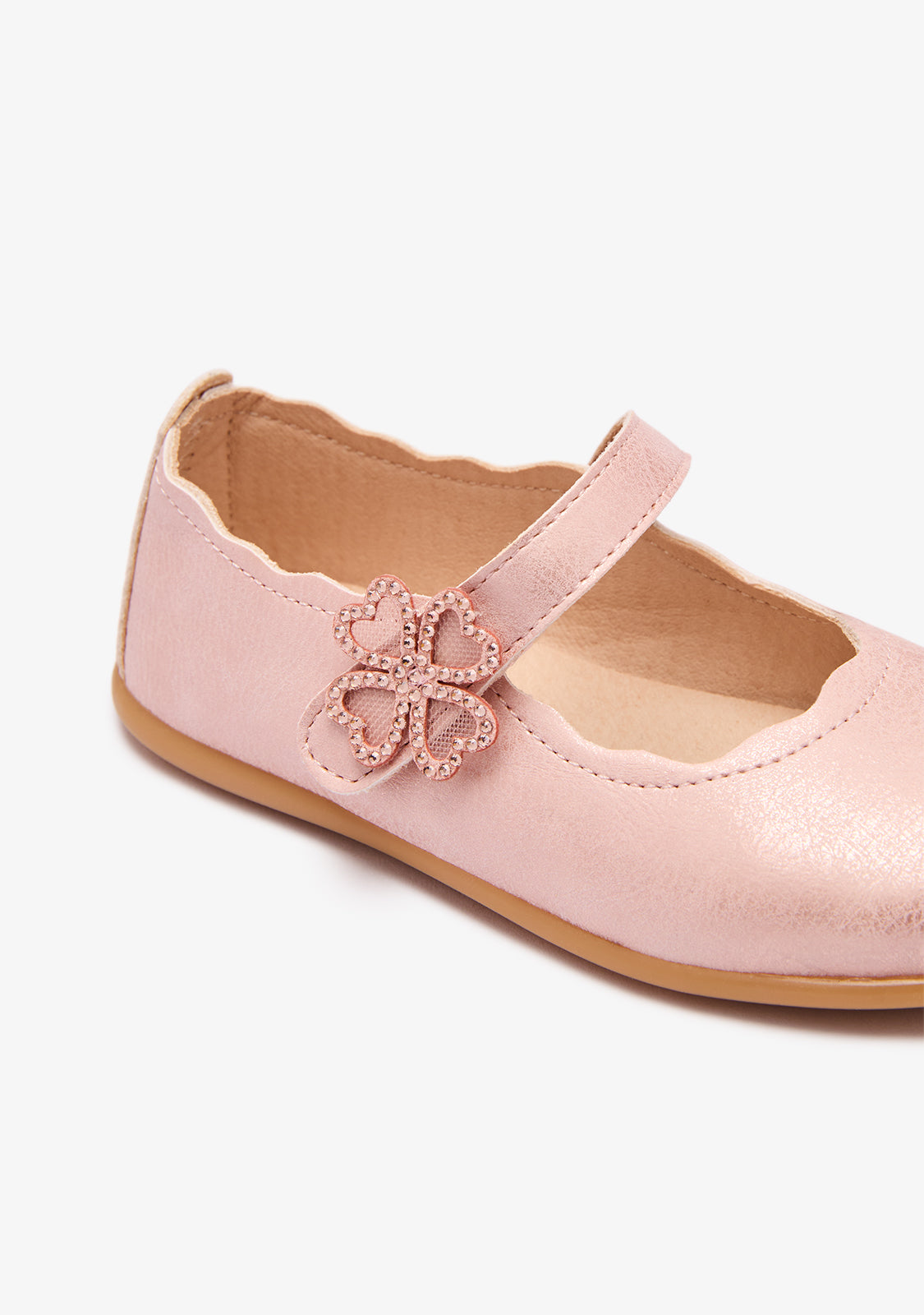 Bailarina Rosa Corazones Brillo