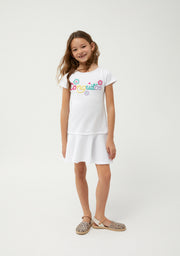 Vestido Branco Logo