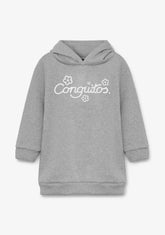 Grey Conguitos Hooded Sweatshirt Dress