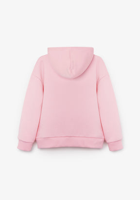 Sudadera con Capucha Unicornio Rosa