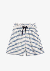 Blue Striped Shorts