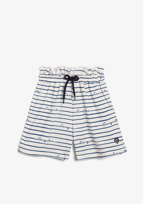 Blue Striped Shorts