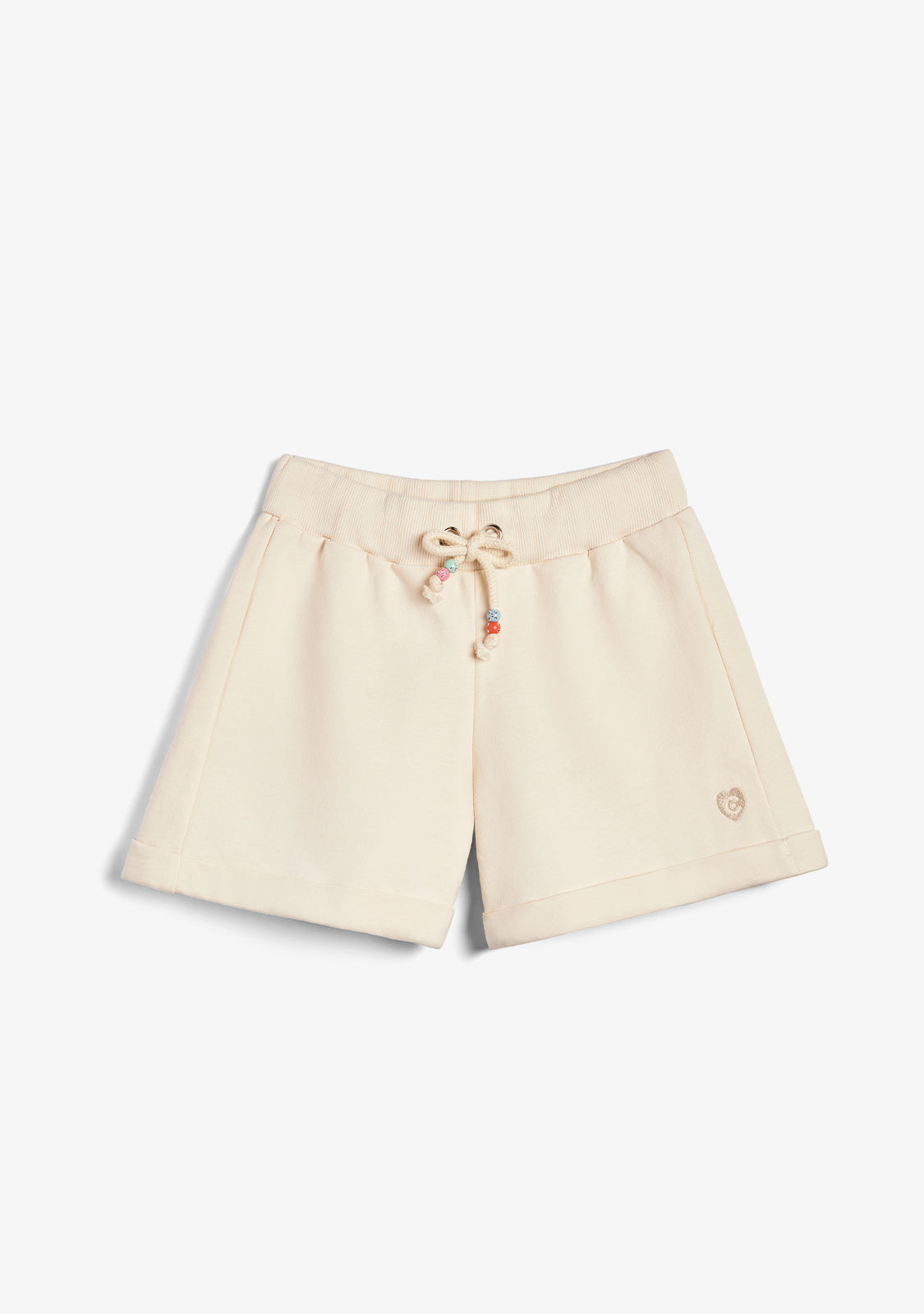 Shorts Beige con Perline