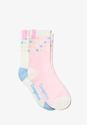 Socken Hearts Multi (Pack 2)