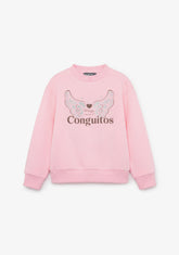 Sweatshirt Logo Wings Pink
