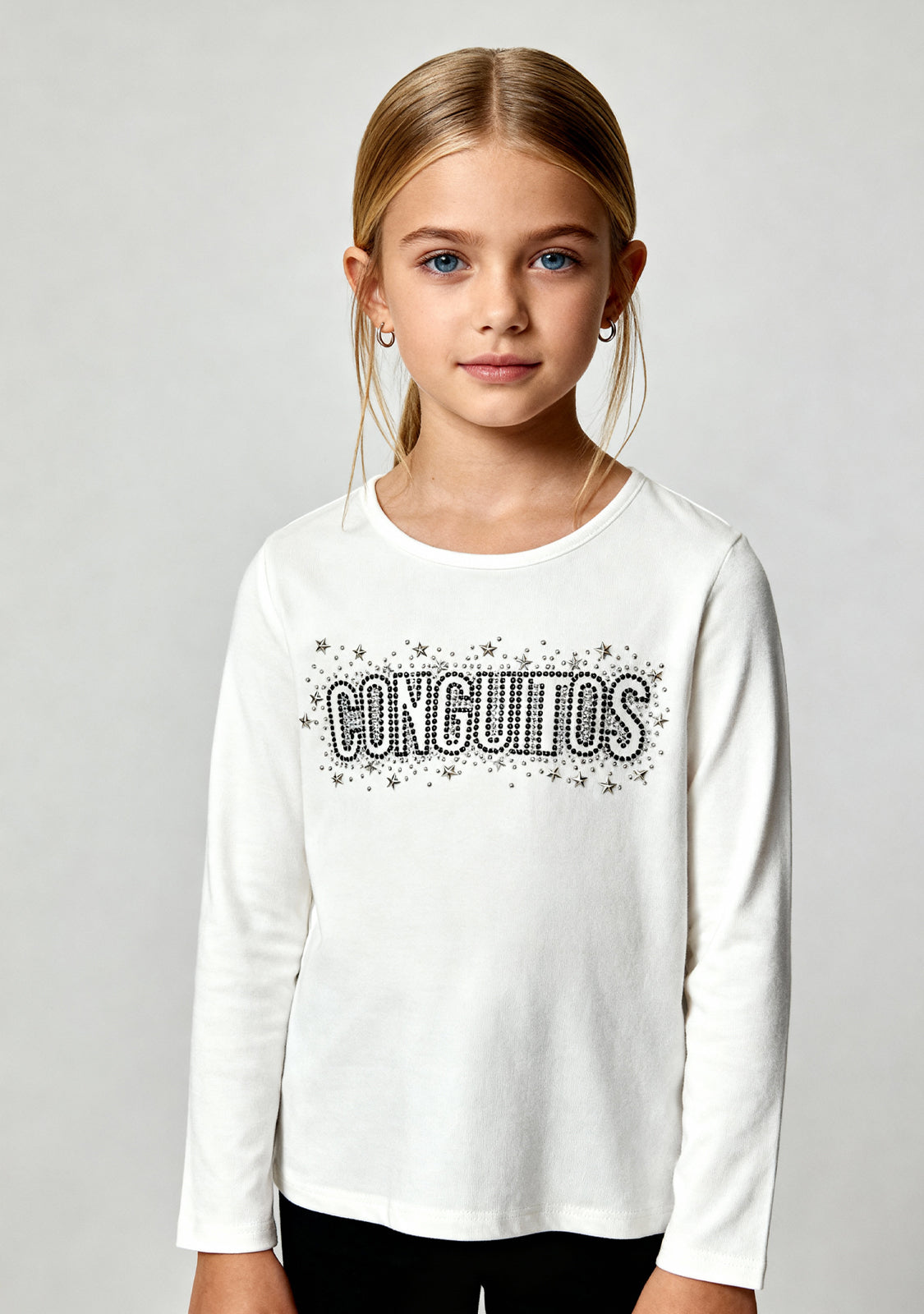 Camiseta Conguitos Strass Blanco