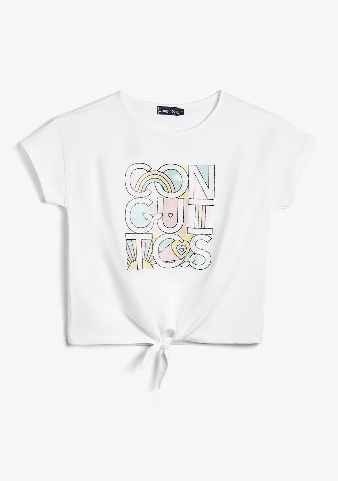 T-shirt Blanc Arc-en-Ciel