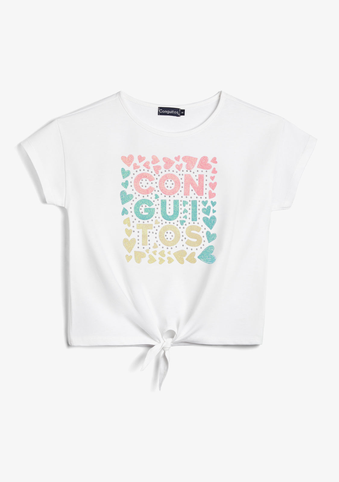 White Color Brand T-Shirt