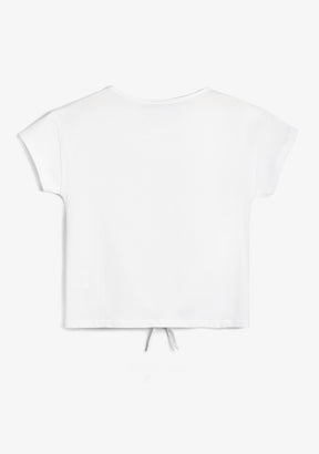 White Color Brand T-Shirt