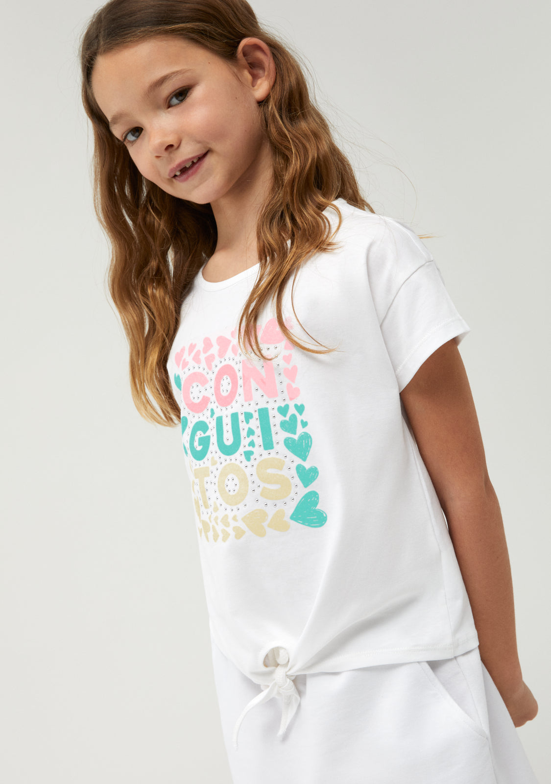 White Color Brand T-Shirt