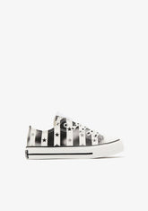 Black Stripes Stars Sneakers