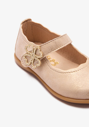 Sabrinas bebé Corações Brilhante Ouro Rosa 