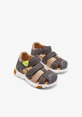 Khaki Closed Sandals