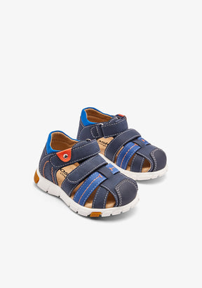 Blue Closed Sandals