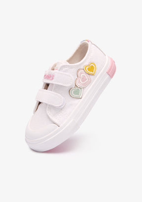Multi Glitter Hearts Baby Sneakers