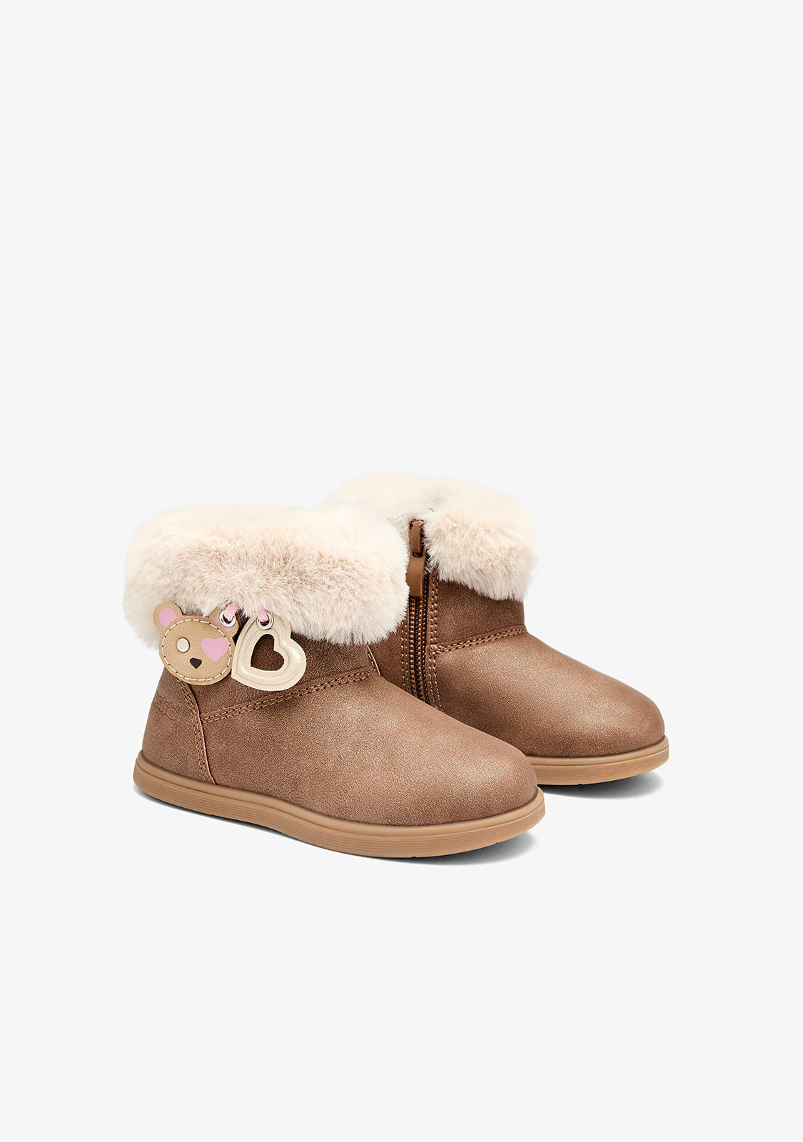 Brown Baby Boots with Charms