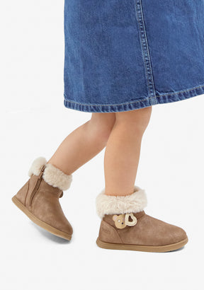 Brown Baby Boots with Charms