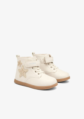 Botas barefoot bege com estrelas