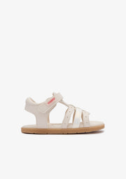 Beige Shiny Barefoot Goflex Baby Sandals