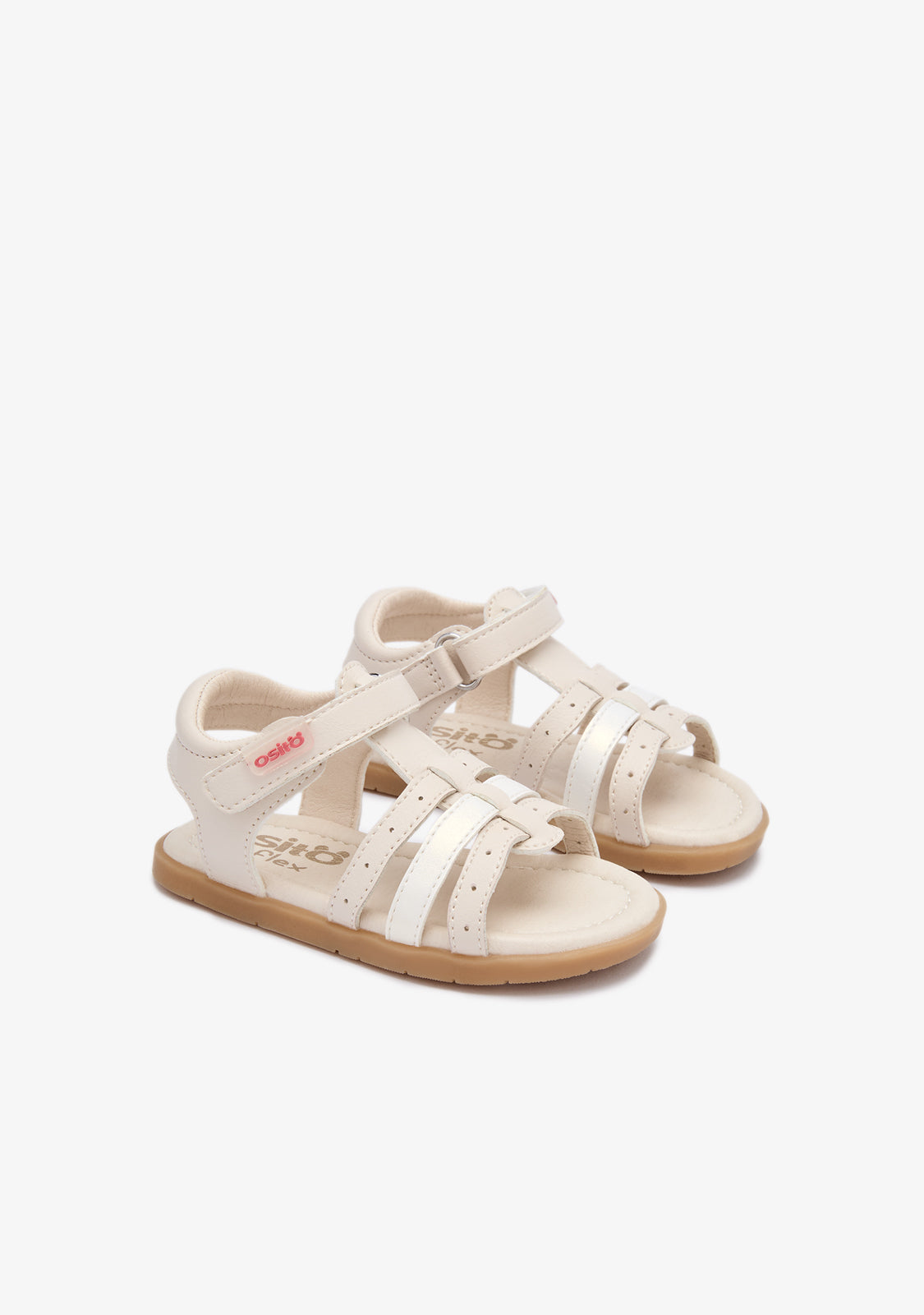 Sandalias Barefoot Goflex Corazones Beige