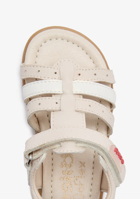 Sandali Barefoot Goflex Beige Cuori