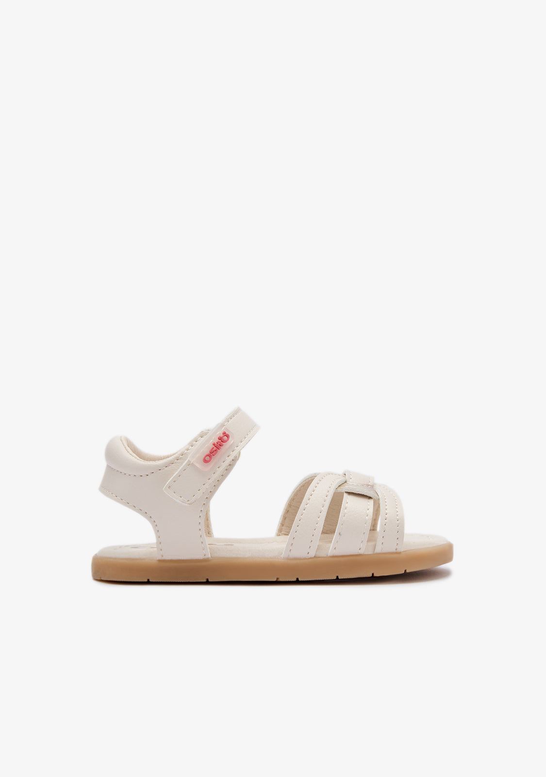 Beige Shiny Barefoot Goflex Baby Sandals