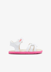 Sandales bébé Barefoot Goflex blanc rose