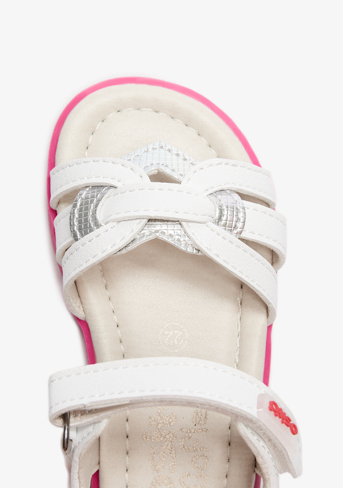 Sandales bébé Barefoot Goflex blanc rose