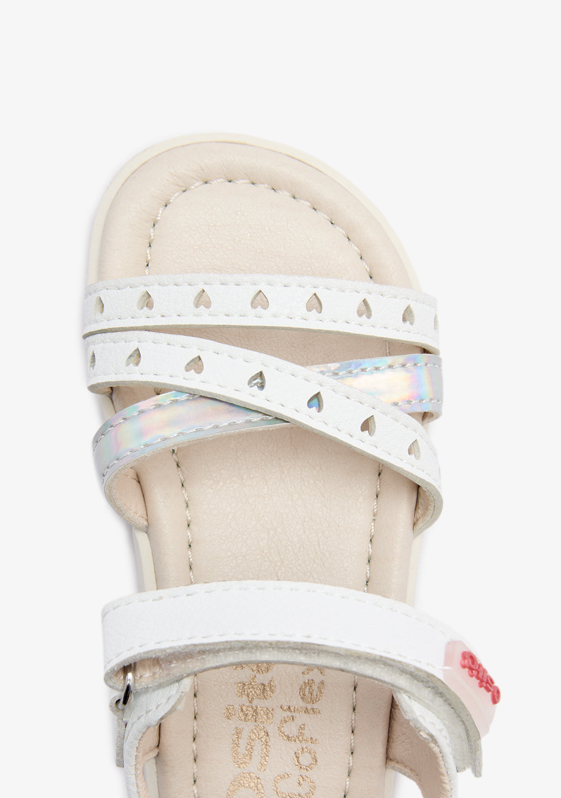 Sandali bianca Barefoot Goflex cuori