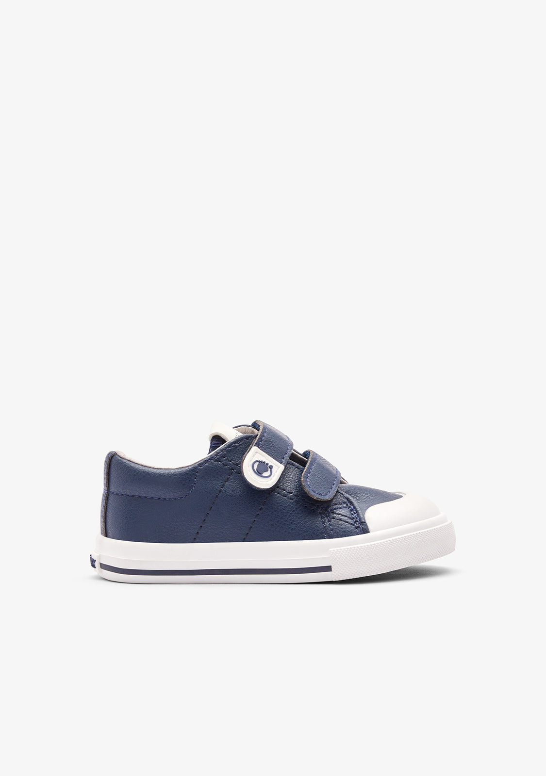 Respektvollen Basic-Sneaker in Marineblau