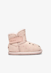 Bottes australiennes barefoot roses à cœurs