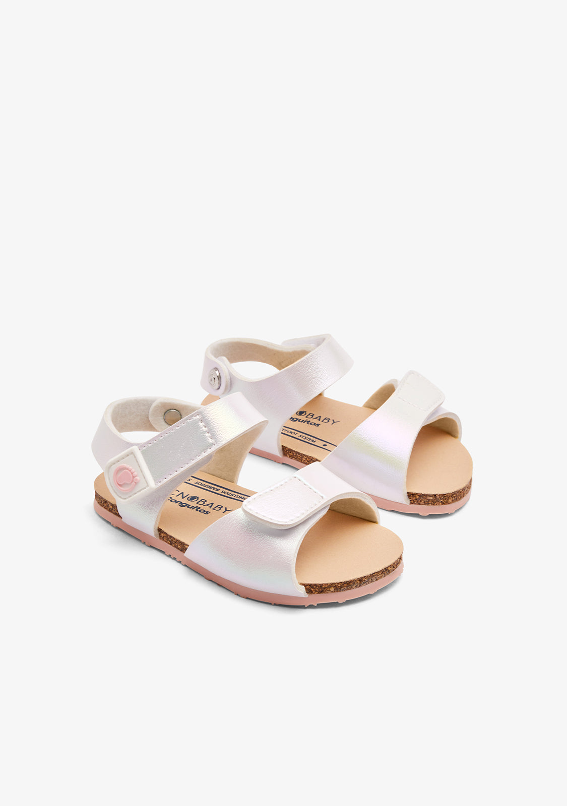 Iridiscent Strips Respectful Sandals