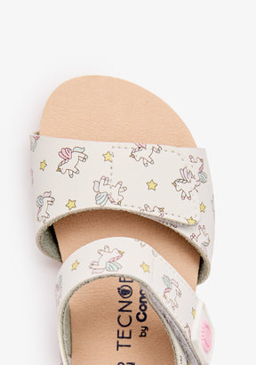 Multi Unicorn Barefoot Sandals